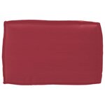 vidaXL Set de coussins de palette 3 Pièces Bordeaux 120 x 60 x 12 cm