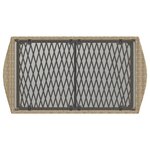 vidaXL Salon de jardin avec coussins 4 Pièces beige résine tressée