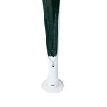 vidaXL Tente de fête Vert et blanc 400 x 400 x 266 cm