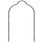 vidaXL Voûte de jardin Noir 150x34x240 cm Fer
