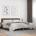 vidaXL Cadre de lit sans matelas chêne marron 200x200 cm