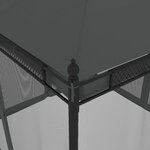 vidaXL Tonnelle avec parois en filet anthracite 2 93x2 93 m acier