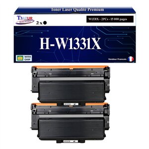T3AZUR -2xToners compatibles avec HP W1331X (331X)  pour HP Laser 408dn  Laser MFP 432fdn