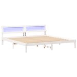 vidaXL Cadre de lit Blanc 180 x 200 cm Bois massif en pin