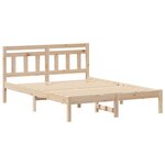 vidaXL Cadre de lit Marron 120 x 190 cm Pin massif