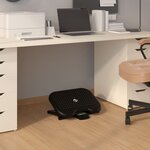 vidaXL Repose-pieds Noir 46x34 5x11 cm