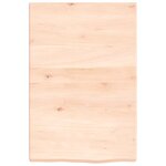 vidaXL Étagère murale 40x60x(2-4) cm bois de chêne massif non traité