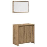 vidaXL Ensemble de meubles salle de bain 4 Pièces bois d'ingénierie