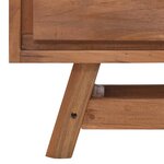 vidaXL Meuble TV 110x30x50 cm Bois de teck massif