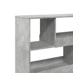 vidaXL Cloison de séparation gris béton bois d'ingénierie