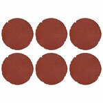 vidaXL Dalle de jardin 6 pièces Rouge Ø 45 x 1 8 cm Caoutchouc