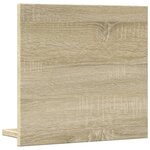 vidaXL Étagère de salle de bain à miroir chêne sonoma bois ingénierie