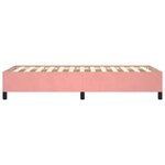 vidaXL Cadre de lit sans matelas rose 90x190 cm velours