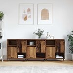 vidaXL Buffets 3 Pièces Bois ancien