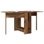 vidaXL Table à dîner 138 x 70 x 73 5 cm Bois d'ingénierie Bois ancien