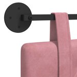 vidaXL Tête de lit suspendue Rose Velours