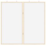 vidaXL Tableau blanc magnétique Blanc 80 x 1.4 x 80 cm