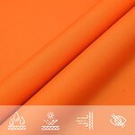 vidaXL Voile de parasol Tissu Oxford triangulaire 4x5x6 4 m Orange