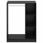 vidaXL Armoire Chêne noir 77 x 48 x 102 cm Bois d'ingénierie