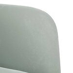 vidaXL Canapé causeuse gris clair 109 cm velours