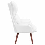 vidaXL fauteuil Blanc 69 x 74 x 93 cm Simili cuir