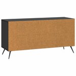 vidaXL Meuble TV Noir 102 x 34 5 x 50 cm Bois d'ingénierie