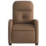 vidaXL Fauteuil inclinable Marron Tissu