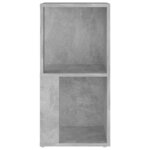 vidaXL Armoire d'angle Gris béton 33x33x67 cm Bois d'ingénierie