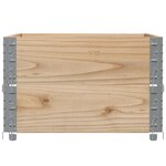 vidaXL Jardinière 80x60 cm bois de pin massif