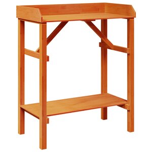 Table de rempotage vidaXL Acacia 75x40x90 cm en bois massif de pin