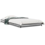 vidaXL Cadre de lit sans matelas sonoma gris 75x190 cm