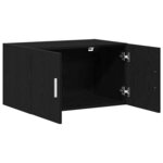 Cabinet mural vidaXL Noir Chêne 70x42 5x40 cm en bois d'ingénierie