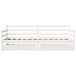 vidaXL Lit de jour avec tiroirs sans matelas 90x200 cm bois massif