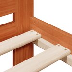 vidaXL Cadre de lit sans matelas cire marron 75x190 cm bois pin massif