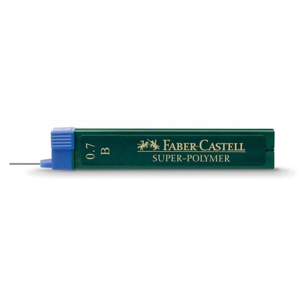 Etui de 12 Mines pour porte-mine Super-Polymer 9067 S 0 7 mm B FABER-CASTELL