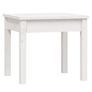 vidaXL Banc de jardin blanc 50x44x45 cm bois massif de pin