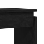 Table console vidaXL Chêne noir 80x30x102 cm en bois d'ingénierie