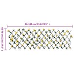 vidaXL Treillis de lierre artificiel extensible 5 Pièces jaune 180x60 cm