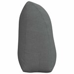 vidaXL Coussin de Dos Gris foncé 100 x 24 x 50 cm tissu