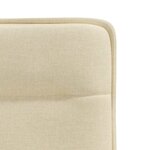 vidaXL Chaises à manger lot de 4 crème tissu