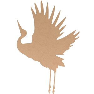 Silhouette Grue 20X30 Cm - Mdf - Silhwood