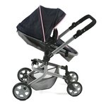 Bayer Chic 2000 595-26 - Poussette combinée Mika  gris - bleu foncé