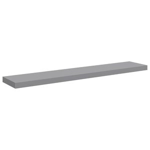 vidaXL Étagère murale flottante gris 120x23 5x3 8 cm MDF