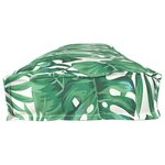 vidaXL Coussin de palette pour banc Motif feuille 200x40x8 cm Tissu Oxford