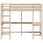 vidaXL Lit superposé sans matelas 90x190 cm bois massif de pin