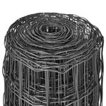 Vidaxl clôture euro acier 10 x 1 m gris