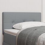 Headboard LED vidaXL capitonné clair avec boutons 80 cm en tissu