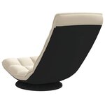vidaXL Chaise de sol pivotante en lin 70x51x79 cm