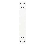 vidaXL Pieds de table basse en U 2 pièces Blanc 38 x (42-43) cm Acier