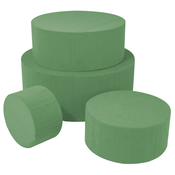 Mousse p.fleurs  à mouiller pré - emballée  ø 10 cm  hauteur 6 cm